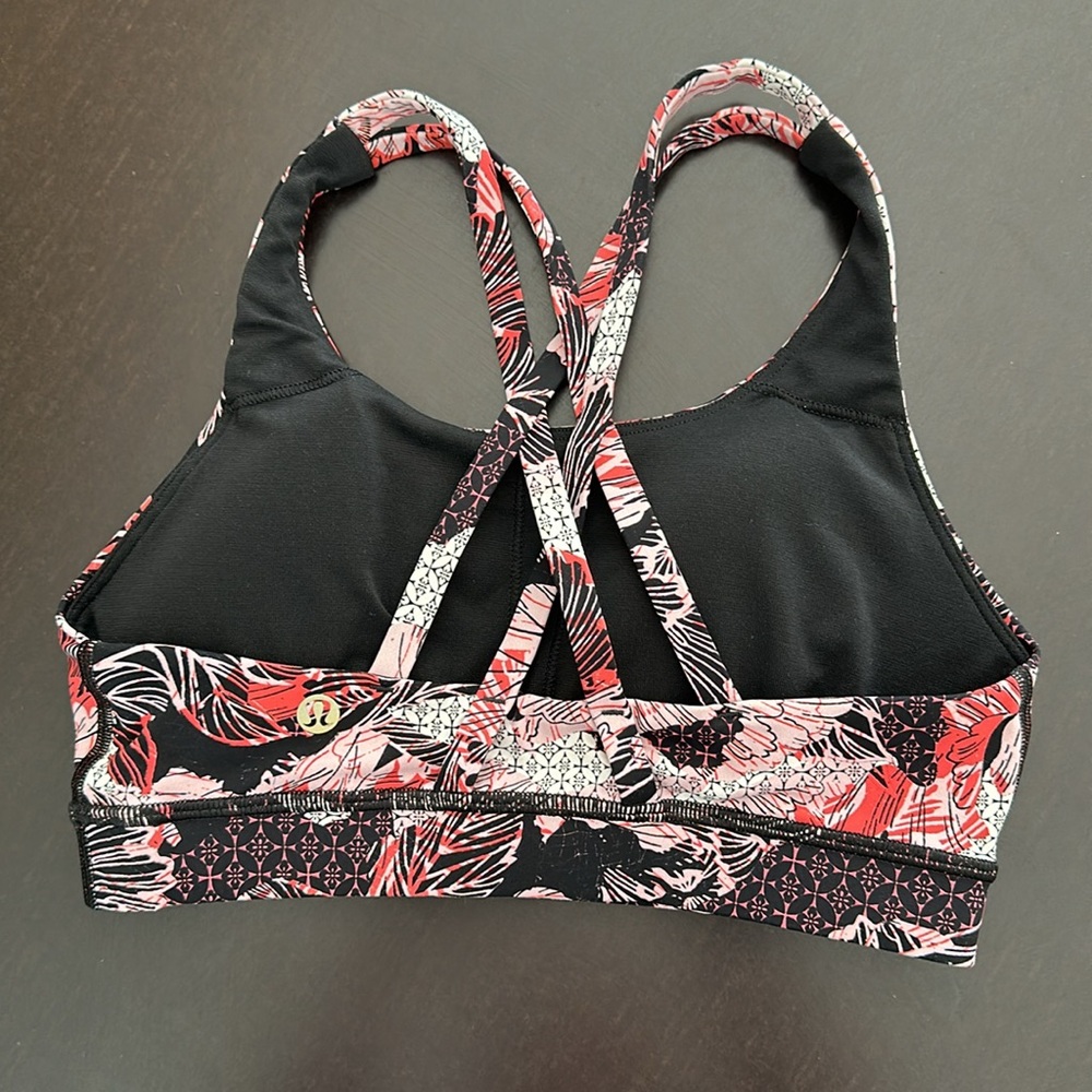 Lululemon Rare Floral Print Nulux Lunar New Year Energy Bra - Picture 4 of 6
